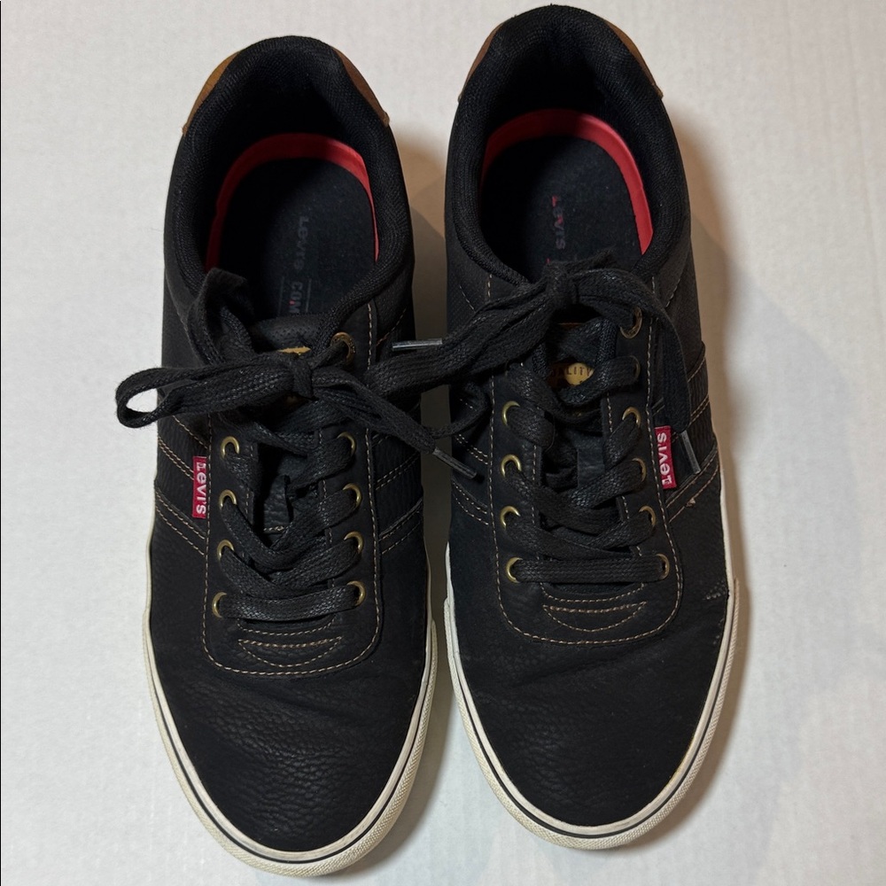 Levi's Men's Miles Synthetic Leather Upper Comfort Sneakers Size 10, EUC!